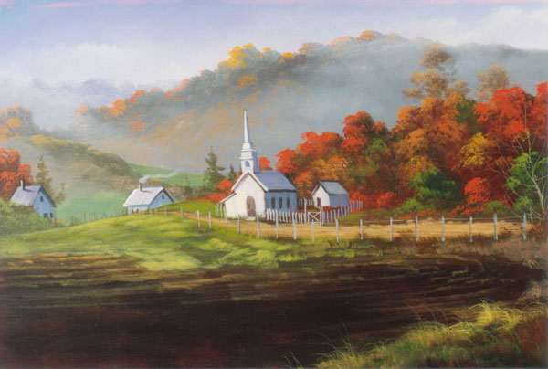 Jerry Yarnell dvd FALL NEW ENGLAND HILLSIDE #8896 acrylic painting art ...